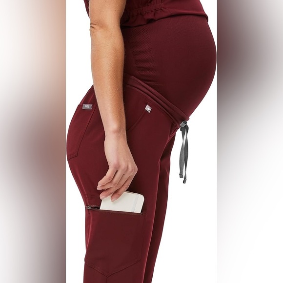 FIGS Burgundy Maternity Jogger Scrub Pants Size XXL - Picture 7 of 16